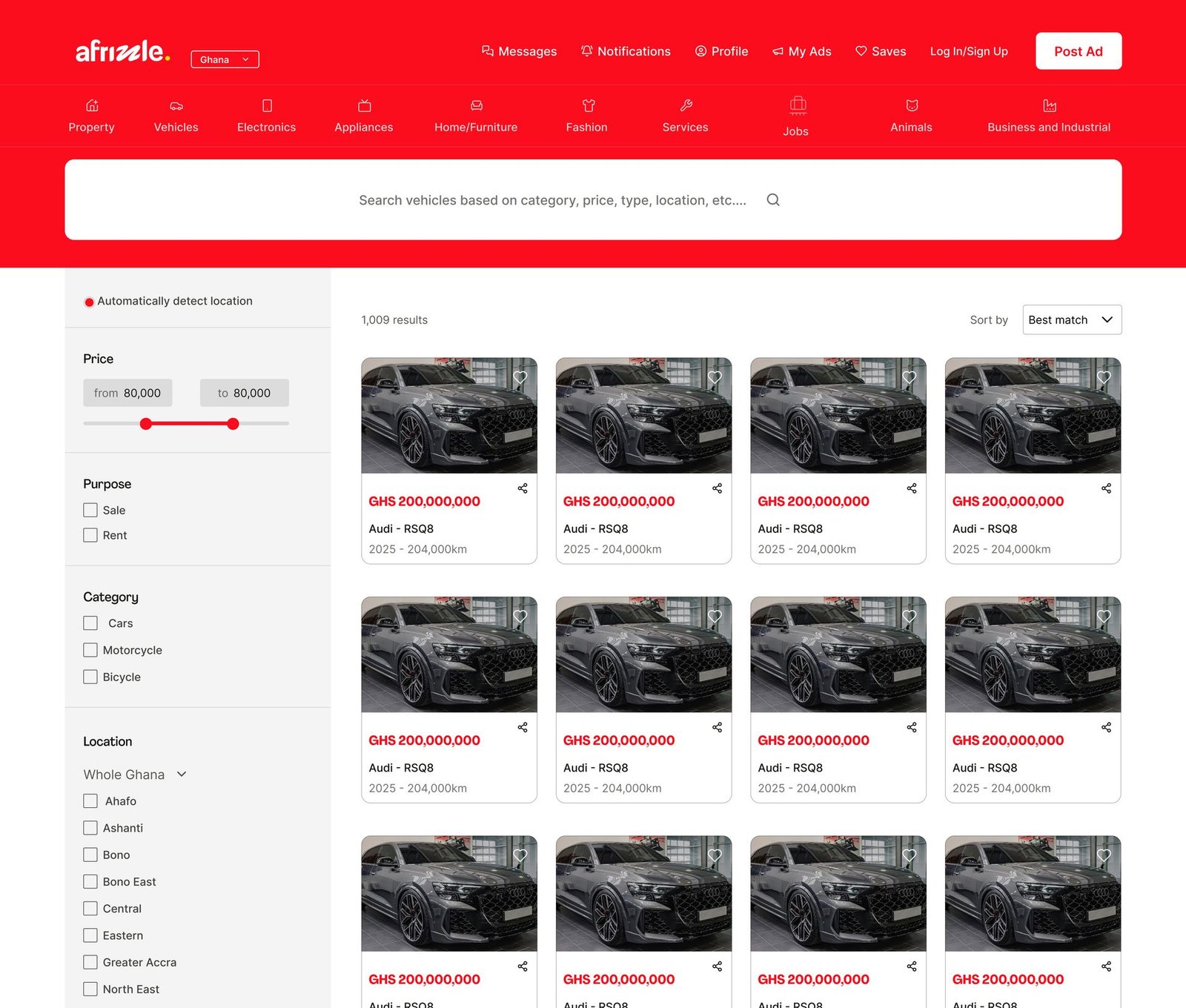 Vehicle Listings